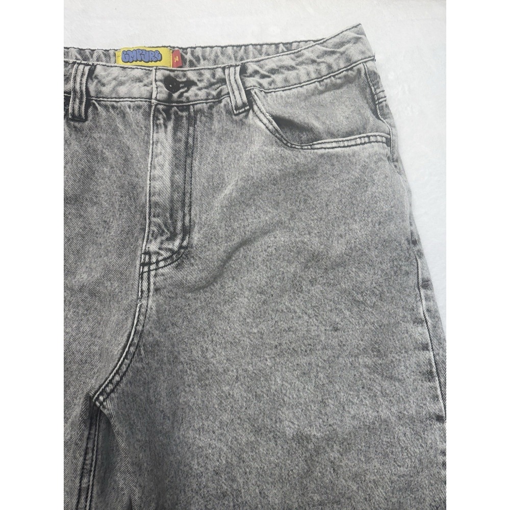 Empyre Jeans Acid Wash Gray Baggy Wide Streetwear Skate Jeans Men's  34 Relaxed - Picture 3 of 16